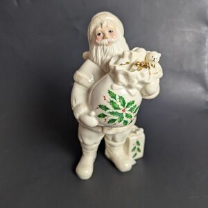 Lenox Holiday Dimension Santa Claus porcelain figurine toy sack 2011